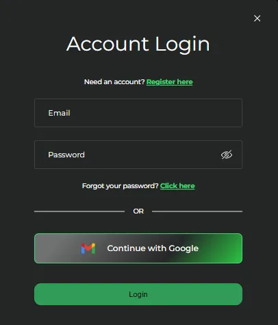 cleanwins casino register