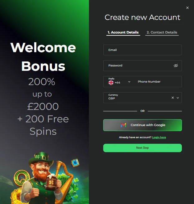 cleanwins casino register